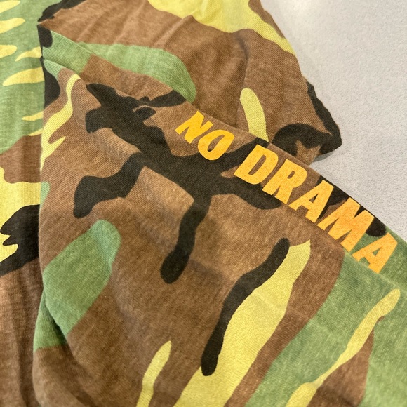 ANTI DRAMA DRAMA CLUB Camo Long Sleeve Shirt Riot Society Size SMALL - Picture 3 of 4